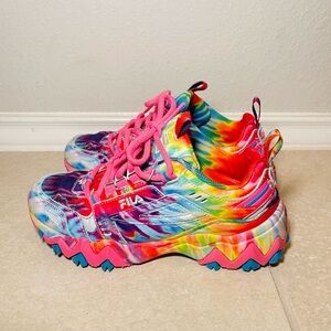 Fila Kids Multicolor Tie-Dye Sneakers